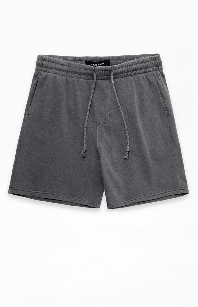 PacSun Charcoal Fleece Volley Shorts