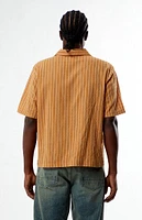 PacSun Striped Pointelle Camp Shirt