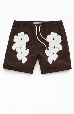 PacSun Petal Applique 6.5" Swim Trunks