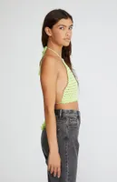 NGOrder Crochet Green Halter Top