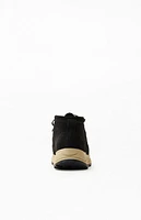 Clarks Black Suede Wallabee Eden Shoes