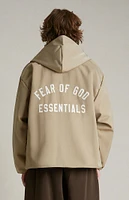 Fear of God Essentials Desert Sand Textured Nylon Hooded Jacket