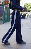John Galt Navy Side Stripe Anastasia Sweatpants