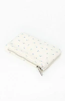 John Galt Cream Floral Coin Purse