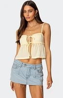 Edikted Loula Tie Front Tank Top
