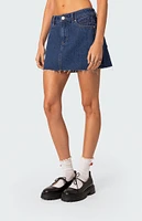 Edikted Jessie Low Rise Denim Skirt