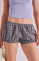Beverly and Beck Plaid Bubble Bloomer Shorts