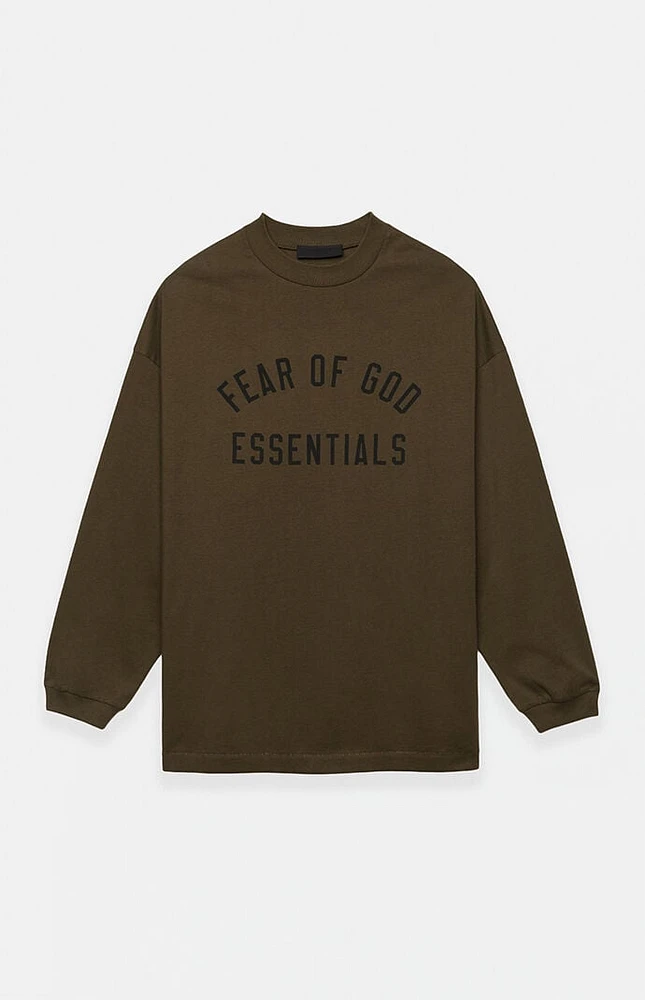 Fear of God Essentials Olive Long Sleeve T-Shirt