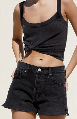 PacSun Black High Waisted Relaxed Denim Shorts