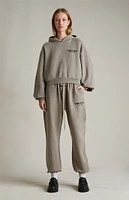 Fear of God Essentials Women's Heather Grey Fleece Sweatpants