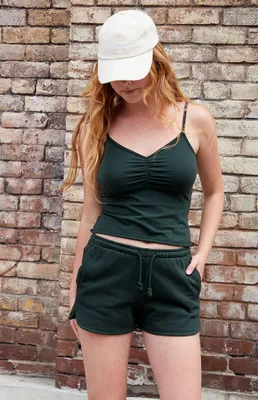 Olive Summer Thermal Shorts