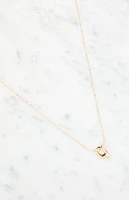 LA Hearts Initial 14K Gold Plated Necklace