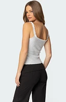 Edikted Teagan Ribbed Tank Top