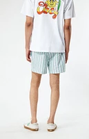 PacSun Stripe 4.5" Swim Trunks