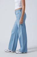 Pacsun Casey Low Rise Baggy Jeans Pale Light Indigo