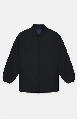 Fear of God Essentials Overdye Black Denim Filled Shirt Jacket