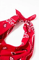 FORD Red Paisley Bandana