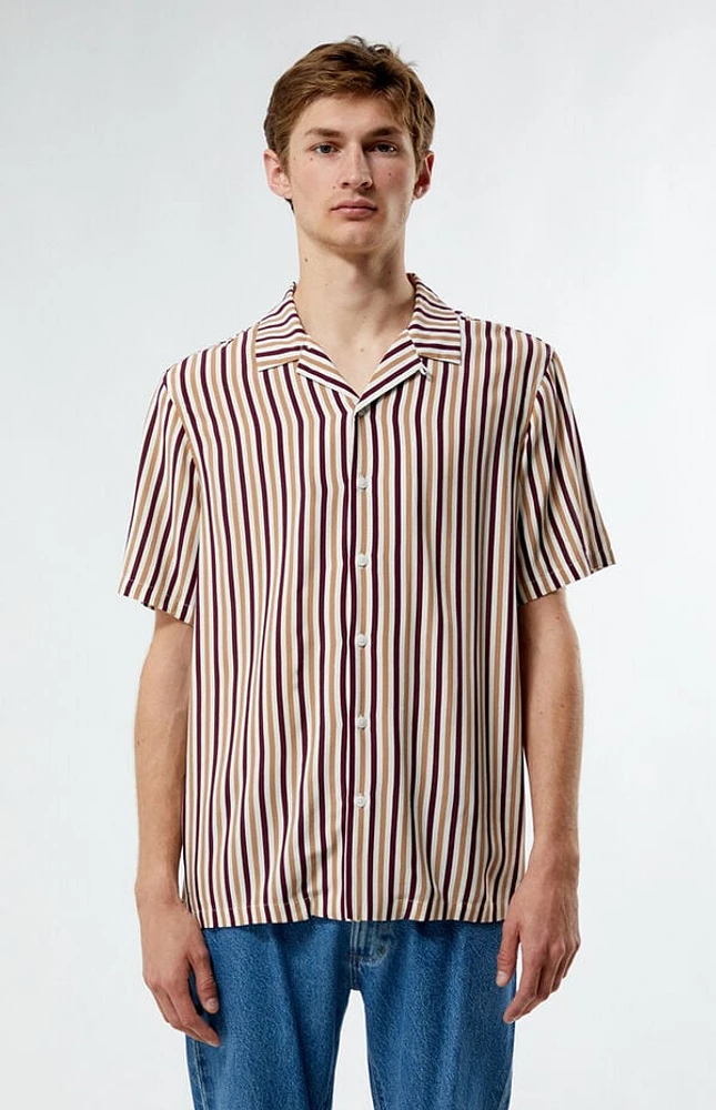 Pacsun Caleb Stripe Camp Shirt