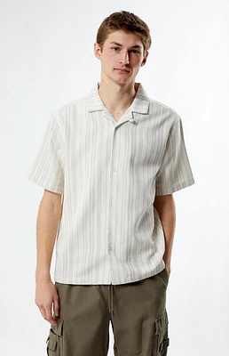 PacSun Weave Stripe Woven Camp Shirt