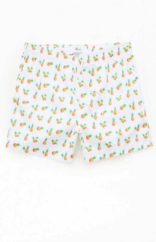 Pacsun Pineapple 4.5" Swim Trunks