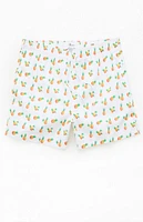 Pacsun Pineapple 4.5" Swim Trunks