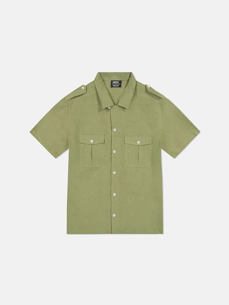 WeSC America Inc Olive Safari Camp Shirt
