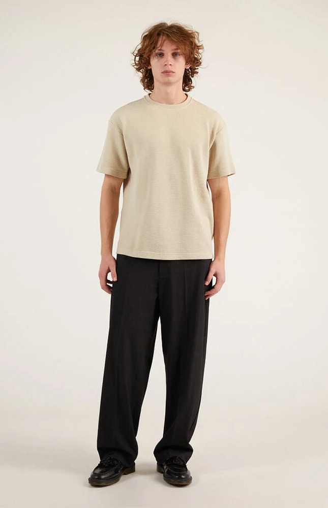 Pacsun Gray Pleated Baggy Trousers