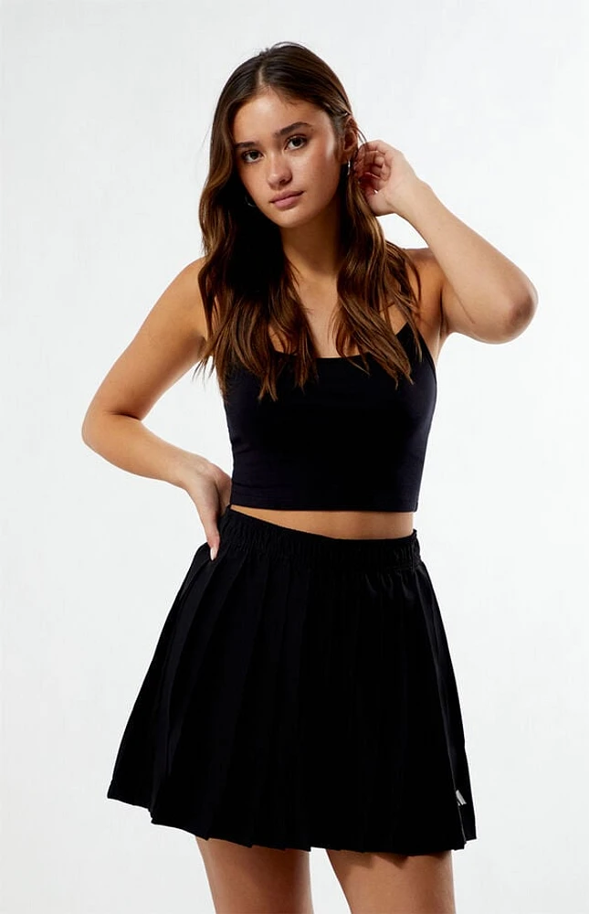 adidas Black Tiro Q2 Pleated Mini Skirt