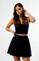 adidas Black Tiro Q2 Pleated Mini Skirt