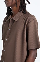 Pacsun Ribbed Woven Button Down Shirt