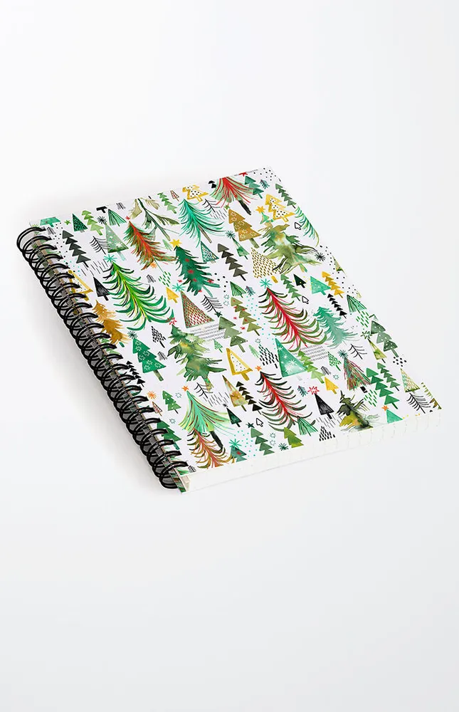 Ninola Design Colorful Christmas Trees Notebook