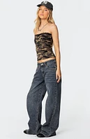 Edikted Lacey Camo Tube Top