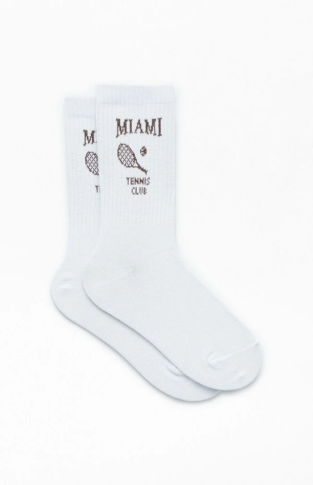 PacSun Miami Tennis Club Crew Socks