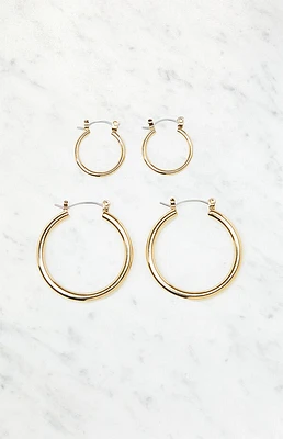 John Galt 2 Pack Hoop Earrings