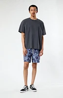 PacSun Recycled Tonal Floral 6.5" Swim Trunks