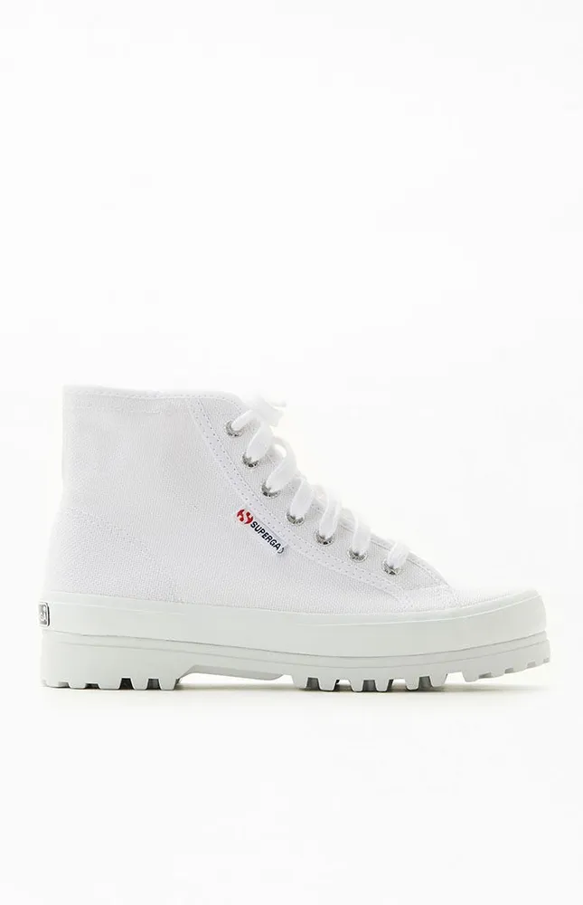 Superga Women's White 2341 Alpina High Top Sneakers