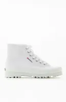 Superga Women's White 2341 Alpina High Top Sneakers