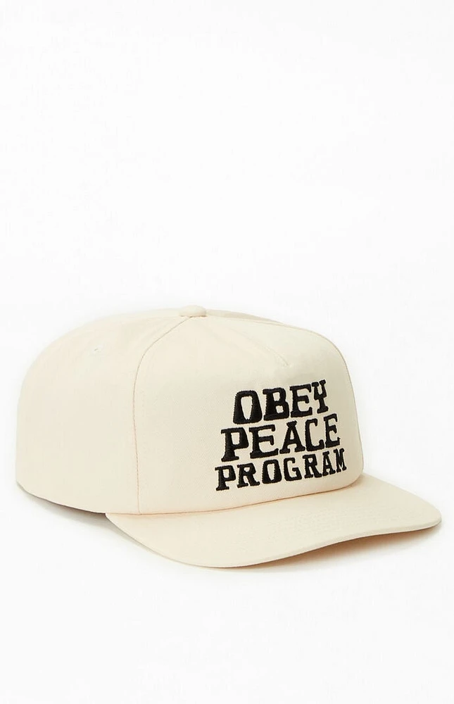 Obey Peace Program 5 Panel Snapback Hat