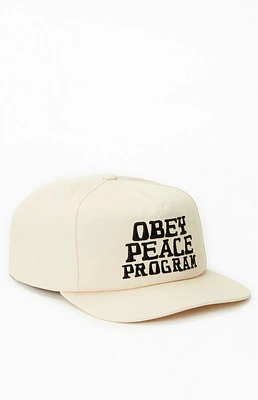 Obey Peace Program 5 Panel Snapback Hat