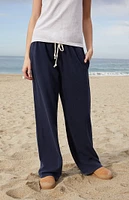 John Galt Navy Anastasia Tie Baggy Sweatpants