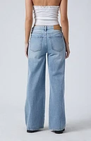 Pacsun Lena Low Rise Super Baggy Jeans Light Indigo