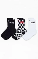 Vans Kids 3 Pack Classic Crew Socks