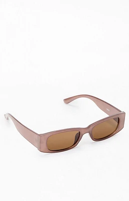 PacSun Mauve Rectangle Sunglasses