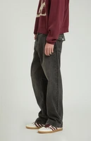 Pacsun Black Tinted Contrast Stitch Baggy Jeans