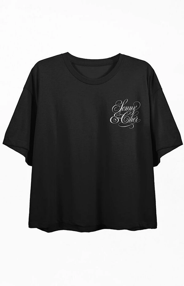 Sonny & Cher Two Of Us Cropped T-Shirt