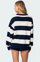 Edikted Riley Oversized Striped Sweater