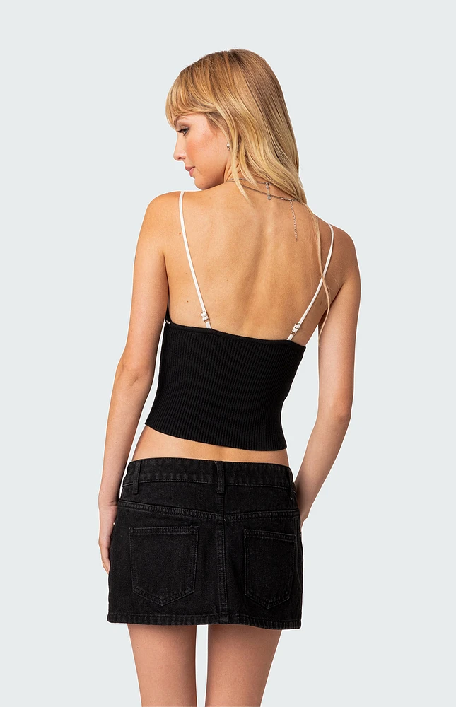 Edikted Emily Knit Tank Top