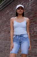 John Galt Light Blue Gina Cinched Tank Top