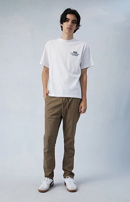 PacSun Stretch Performance Brown Slim Trousers