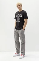 PacSun Oyster Gray Baggy Cargo Pants